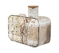 EXQIOUR Boîte de rangement murale étanche pour tapis de maquillage - Organisateur de rangement pour la vie - Économie d'espace - Accessoire de salle de bain