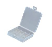 EXQIOUR Boîte de rangement portable pour piles 18650/26650 avec coque transparente et coque robuste résistante aux chocs