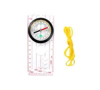 EXQIOUR Boussole d'orientation pour la navigation de survie Camping Règle multifonctionnelle pour lecture de cartes randonnée randonnée