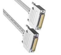 EXQIOUR Câble d'extension DB25 RS232 25 broches mâle vers femelle pour transmission de données d'ordinateur industriel, câble de température extrême