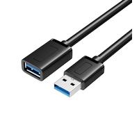 EXQIOUR Câble d'extension USB 3.0 mâle vers femelle - Transfert de données rapide 5 Gbit/s pour câble d'extension plat pour clavier et ordinateur portable