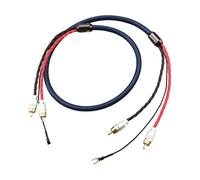 EXQIOUR Câble phono plaqué 2RCA vers 2RCA avec fil de mise à la terre pour une transmission supérieure et un câble d'enregistrement de qualité supérieure