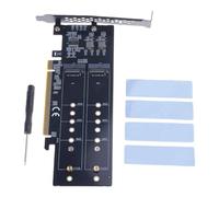 EXQIOUR Carte PCIe Gen4 X16 avec taux de transfert de 64 Gbit/s pour un accès rapide au stockage prenant en charge le lecteur - Configurations faciles - Refroidissement efficace - Carte de connexion