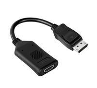 EXQIOUR Dongle de voyage DisplayPort vers port HDTV 4K 60Hz convertisseur vidéo actif câble ligne câble pour ordinateur portable de bureau DisplayPort actif vers HDMI convertisseur de port