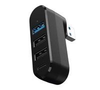EXQIOUR Hubs USB 3.0 rotatifs à 180 degrés 4 ports USB 3.0 avec extension de données alimenté par C pour ordinateur portable PC alimenté par USB C