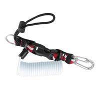 EXQIOUR Lanière de plongée en acier inoxydable résistant à la corrosion avec attaches réglables pour équipement de photographie sous-marine, cordon de plongée résistant à la corrosion