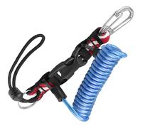 EXQIOUR Lanière de plongée en acier inoxydable résistant à la corrosion avec attaches réglables pour équipement de photographie sous-marine, cordon de plongée résistant à la corrosion