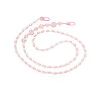 EXQIOUR Lanière de téléphone avec perles et fleurs - Pour femme - Pour un usage quotidien et une fête, I, taille unique