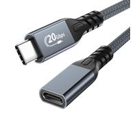EXQIOUR Le câble USB 3.2 multifonction prend en charge la charge rapide PD240W, la synchronisation des données à haute vitesse et l'affichage 4K clair en streaming USB C vers USB C Link