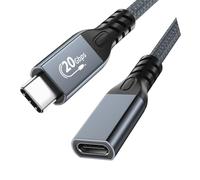 EXQIOUR Le câble USB 3.2 multifonction prend en charge la charge rapide PD240W, la synchronisation des données à haute vitesse et l'affichage 4K clair en streaming USB C vers USB C Link