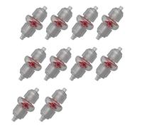 EXQIOUR Lot de 10 valves d'air unidirectionnelles pour aquariums d'oxygène de 1,9 cm - Anti-refoulement - Rouge