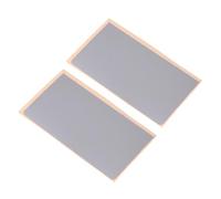 EXQIOUR Lot de 2 autocollants de protection pour pavé tactile Argenté Application facile Améliore l'apparence de l'appareil Utilisation professionnelle