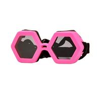 EXQIOUR Lunettes de soleil à monture hexagonale pour chien - Empêche les débris - Idéales pour les petites races et diverses conditions météorologiques - Accessoires pour animaux de compagnie
