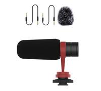 EXQIOUR Microphone à condensateur professionnel avec port de 3,5 mm pour PC, téléphone, appareil photo, blogueur, streaming, microphone léger