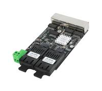 EXQIOUR Module de commutation réseau industriel 2 SFP 4 RJ45 Gigabit pour automatisation et surveillance Module de commutateurs réseau Gigabit