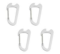 EXQIOUR Mousqueton multifonction en alliage d'aluminium, léger, durable, crochet d'escalade pour le camping, la randonnée, accessoire multifonction en aluminium