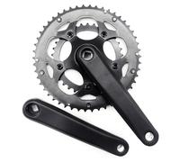 EXQIOUR Pédalier carré 50/34T 170 mm 8/9 vitesses pour vélos de montagne, vélos de route, pédalier à chaîne