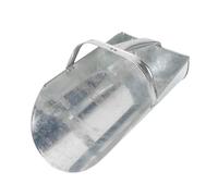 EXQIOUR Pelles d'alimentation en fer durable pour volaille de grande capacité, poignée ergonomique, revêtement antirouille, facile à nettoyer, utilisation agricole