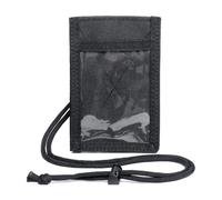 EXQIOUR Porte-cartes, badge guide de visite, pochettes de voyage en plein air, porte-monnaie, porte-monnaie, organiseurs de cartes de crédit, cordon tour de cou réglable, porte-clés