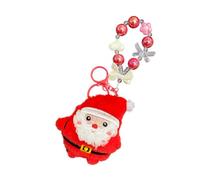 EXQIOUR Porte-clés festif en peluche avec motif antidérapant Père Noël pour enseignants, étudiants, support de Noël, a, taille unique