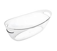 EXQIOUR Support à glaçons transparent de 5 L pouvant contenir 3 ou 4 bouteilles de champagne ou 6 10 bières - Parfait pour accueillir un réfrigérateur de champagne de mariage