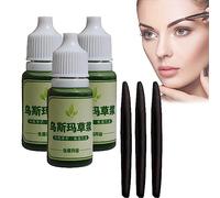 EXQST Extrait d'herbe USMA Essence 10ML USMA Herbe Soin des Cheveux Liquide Croissance des Cils Liquide nourrissant Magique Petit bâton Noir