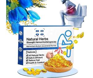 EXQST Heca Natural Herbal Strength Hemorrhoid Capsules Heca Capsules Capsules Naturelles de soulagement des hémorroïdes Soulagement Rapide de la Douleur ou de l'inconfort