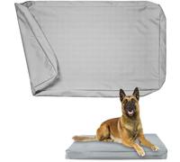 Exquilnova Housse de lit pour chien imperméable, Housse de matelas pour chien lavable et amovible avec fermeture éclair, Housses de lit pour chien uniquement pour petit/moyen/grand/lit XL pour chien