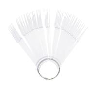 EXQUIMEUBLE 100Pièces Échantillons de Vernis à Ongles Forme de Ventilateur Palette de Transparente pour Salon et Pratique de Nail Art