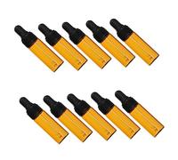 EXQUIMEUBLE 10Pièces Bouteilles Verre de Pipette Lot de Bouteilles pour Flacons Pratiques et Portables pour Voyage et Sous