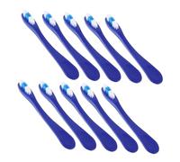 EXQUIMEUBLE 10pièces Brosses à Dents Anti-retrait Lot Pour Établissements De Sécurité Poignée Courte Ergonomique Pour Usage Fiable Et Sécurisé