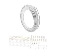 EXQUIMEUBLE 1ensemble Rail De Rideau Flexible Courbé Et Système De Rail De Plafond pour Séparation De Accessoires De Rideau Adaptés à Toutes Fenêtres Et Balcons