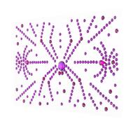 EXQUIMEUBLE 1feuille Autocollants De Gemmes Pour Visage Halloween Strass Rétro Adhésifs Pour Maquillage De Scène Décorations Éblouissantes Pour Yeux Et Visage Style Gothique Unique