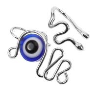 EXQUIMEUBLE 2 Pièces anneau de nez oeil du diable mauvais oeil nez brassard pince-nez pour femmes et hommes bijoux pince-nez manchette de nez non perçante décor de nez Acier inoxydable