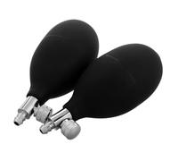 EXQUIMEUBLE 2 Pièces Ballon Gonflable Pour Tensiomètre Poire De Pompe Tensiomètre Manuel Pompe à Air à Bille Balle Bulbe Du Manomètre Remplacement De La Pression Pompe à Bulbe Pvc Noir