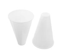 EXQUIMEUBLE 2 Pièces Mégaphone Blanc en Plastique Incassable Amplification Extra pour Événements Sportifs et Fêtes d'anniversaire, Adapté aux Garçon et Filles et Adultes