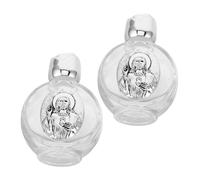 EXQUIMEUBLE 2 Pièces Set de Bouteilles Décoratives Religieuses Design Bouteilles Transparentes Légères pour Événements Spirituels Voyages