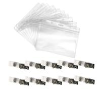 EXQUIMEUBLE 20 pièces Lot de Protège-carnet Santé Transparent Étui Anti-chute Résistant pour Carte Identité Vaccinale Porte-cartes Double Face avec Adapté pour Événements Étudiants et