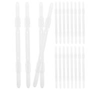 EXQUIMEUBLE 20pcs Mécanisme de Liaison en Plastique pour Classeur à Cahier, Fixateurs Robustes à Double Trou, pour Usage Quotidien et Remplacement