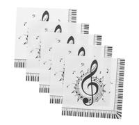 EXQUIMEUBLE 20pièces Lot De Serviettes Papier Motif Note De Musique Pour Fêtes Anniversaires Décoration Table