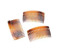 EXQUIMEUBLE 20pièces Peigne à Cheveux Inséré Pour Femme Peigne à Frange Plastique Lot De Variées Noir Café Blanc