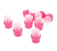 EXQUIMEUBLE 20pièces Wraps Silicone Pour Démaquillage Outils Pratiques Pour Retirer Le Vernis à Pour Usage à Domicile Et Salon