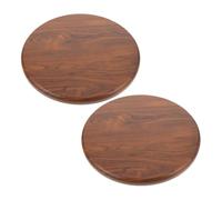 EXQUIMEUBLE 2pièces Couvercle De Siège Bois Solide pour Tabouret De Bar Remplacement De Ronde Réparations Faciles