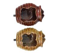 EXQUIMEUBLE 2pièces Jar Décoratif De Fontaine Eau pour Jardin Et Intérieur Éléments De Décoration De Poisson Paysage Système De Circulation Eau Céramique Ambiance Relaxante pour Salon