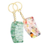 EXQUIMEUBLE 2pièces Peigne De Poche Mini Avec Dents Larges Pour Démêlage Cheveux Mouillés Porte-clés Compact Pour Voyage Quotidien