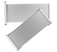 EXQUIMEUBLE 2pièces Plaque De Porte Aluminium Double Face Support Mural pour Bureau Signalétique Élégante Et Robuste pour Identification des Départements Salles De Réunion