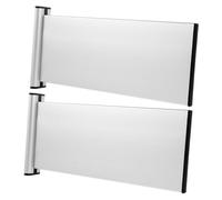 EXQUIMEUBLE 2pièces Plaques Signalétiques Murales Aluminium Lot de Plaques De Bureau Double Face pour Établissements Professionnels Et Éducatifs