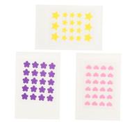 EXQUIMEUBLE 3pièces Patchs Hydrocolloïdes Anti-acné Forme De Cœur Autocollants Invisibles Pour Zits Et Imperfections Patches Étanches Et Hypoallergéniques Pour Visage Peau