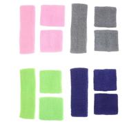EXQUIMEUBLE 4 Ensembles Lot de Bandeaux Anti-Transpiration pour Garçon et Filles, Bandeau pour Garçons Sportifs, Coton et Fil de Latex, Réglable et Ventilé, pour Course à Pied et Sports