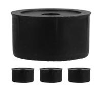 EXQUIMEUBLE 4 Pièces Bouchons de Remplacement pour Arbre à Chat en Plastique Noir, Installation Facile et Sécurisée pour Animaux, Accessoires Pratiques pour Poteaux de Griffoir